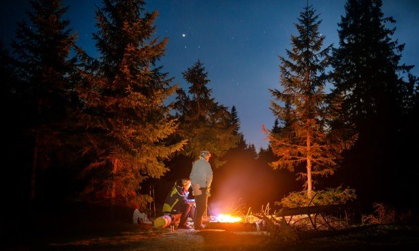 Arriving at the Campsite After Dark
