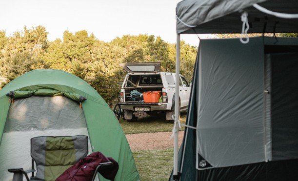 Storing Food and Toiletries Inside the Tent